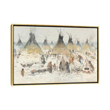 iCanvas "Winter Homestead II" by Ernest Chiriacka Framed