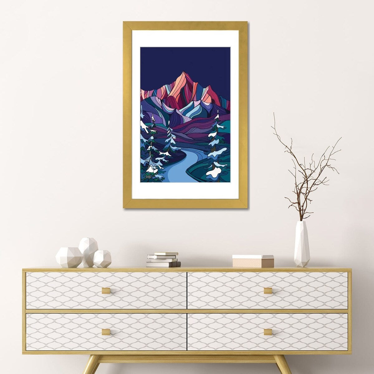 iCanvas "Winter Night" by Annie Brace