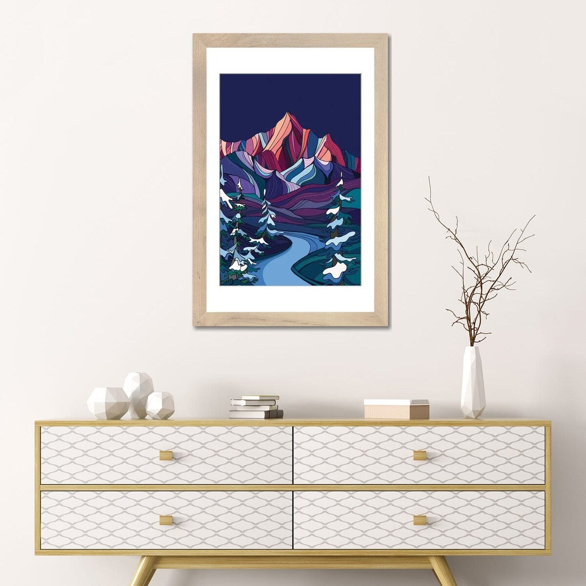iCanvas "Winter Night" by Annie Brace