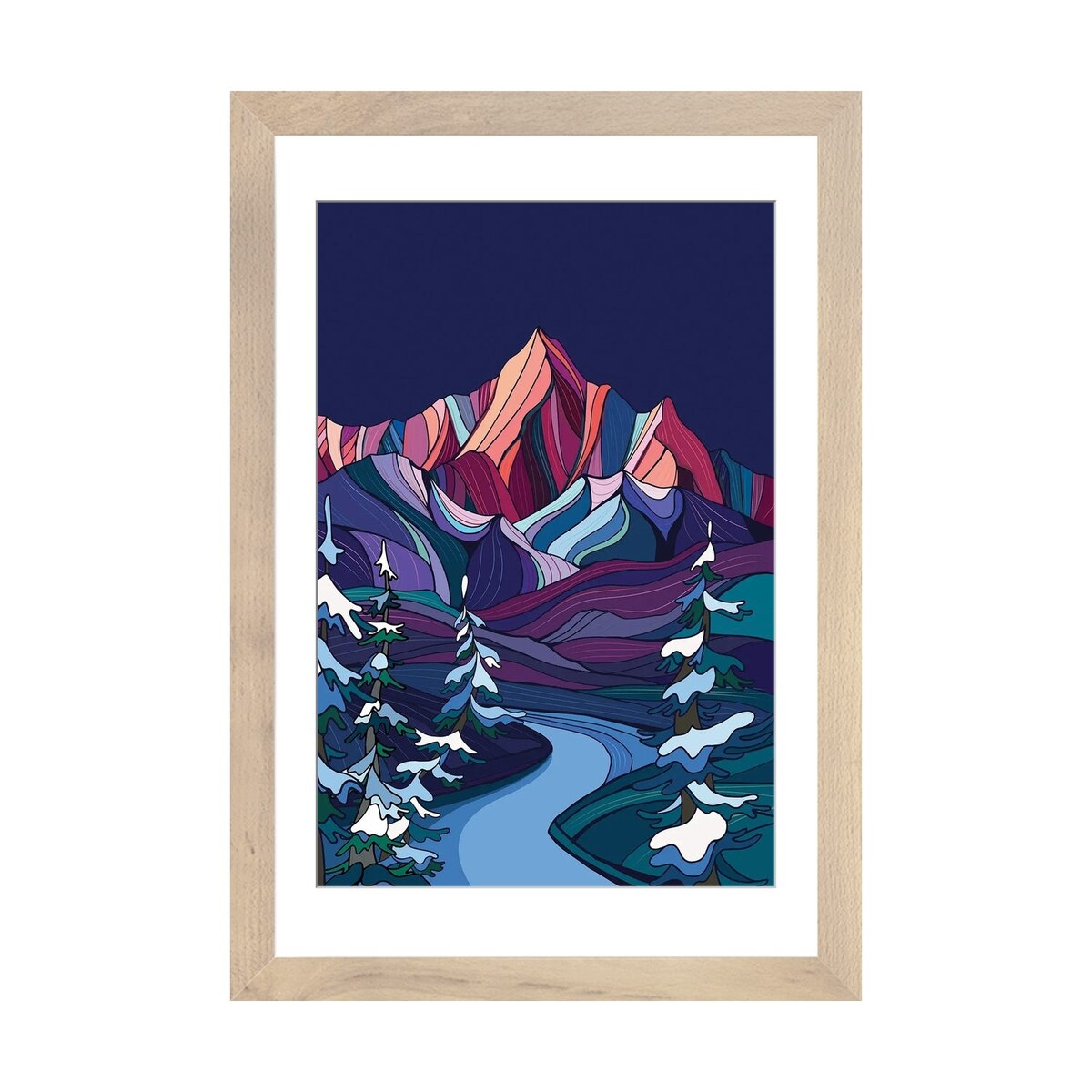 iCanvas "Winter Night" by Annie Brace