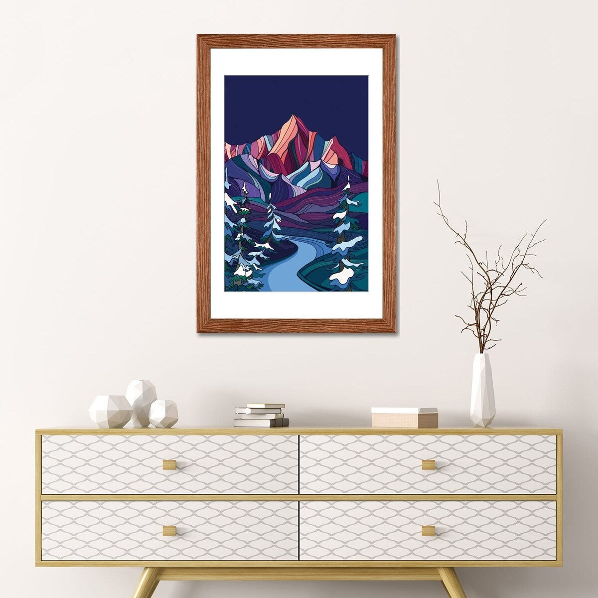 iCanvas "Winter Night" by Annie Brace