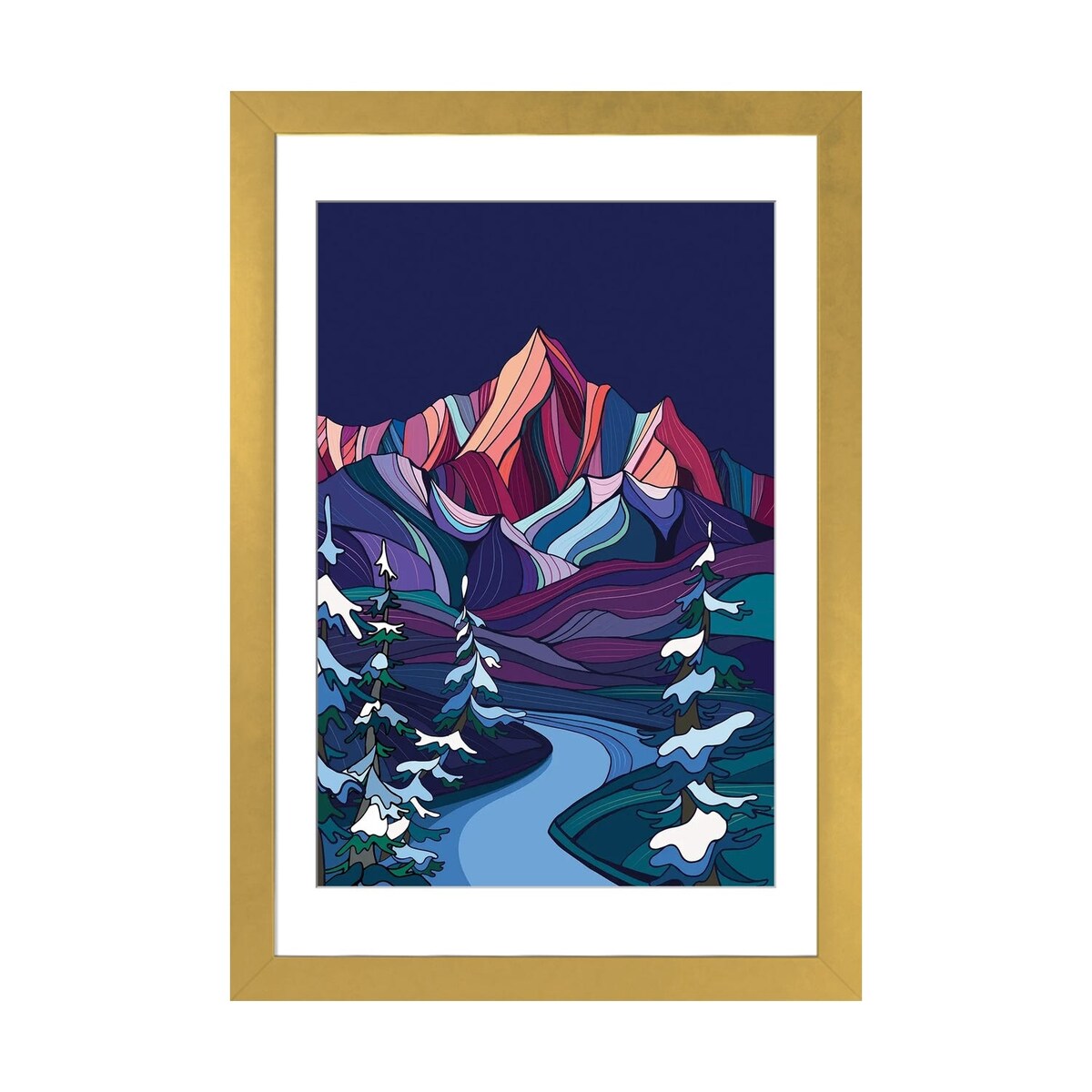 iCanvas "Winter Night" by Annie Brace