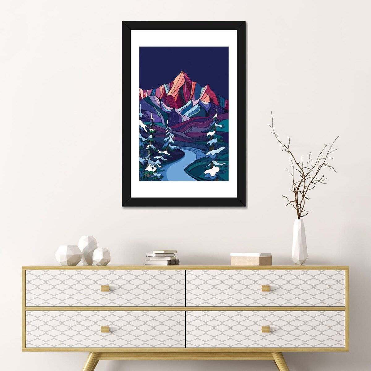 iCanvas "Winter Night" by Annie Brace