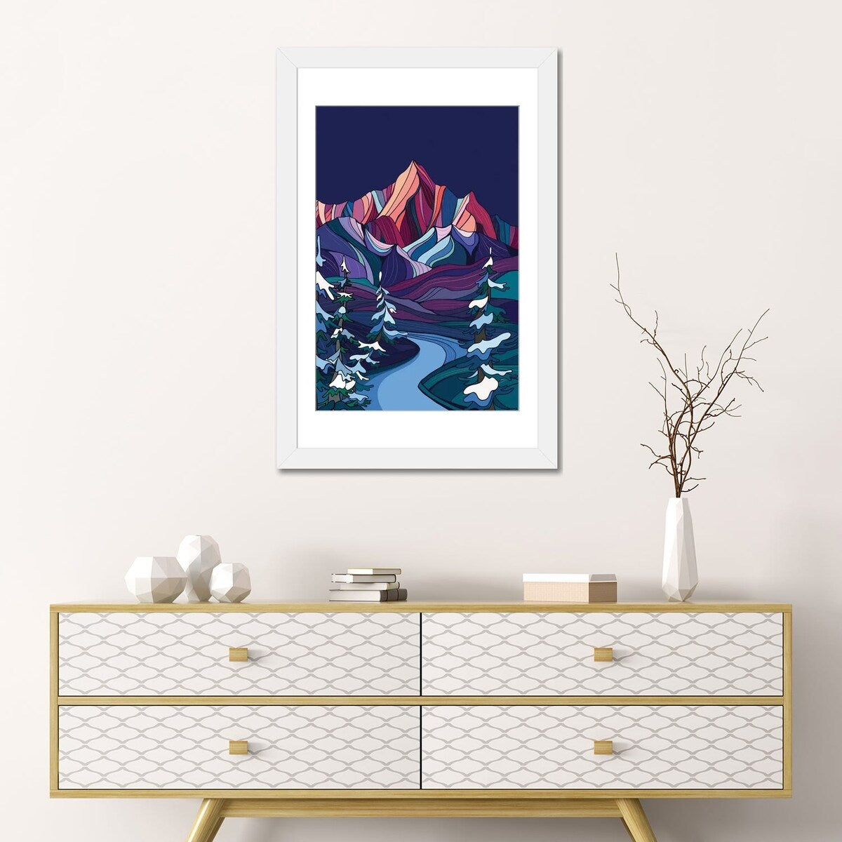 iCanvas "Winter Night" by Annie Brace