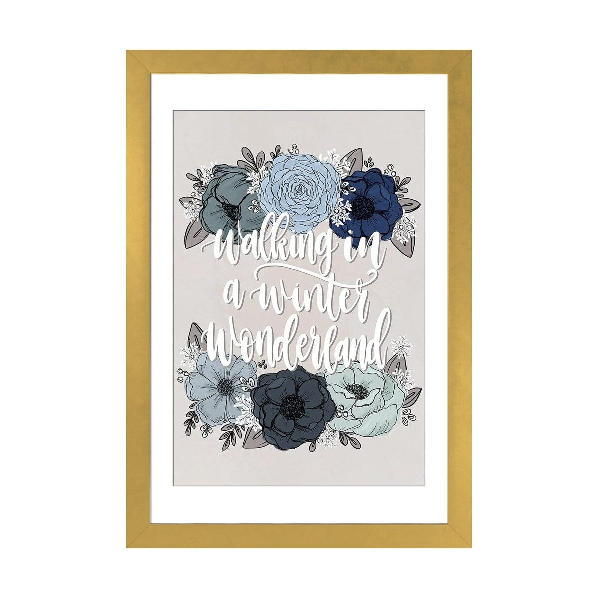 iCanvas "Winter Wonderland Florals" by Katie Bryant