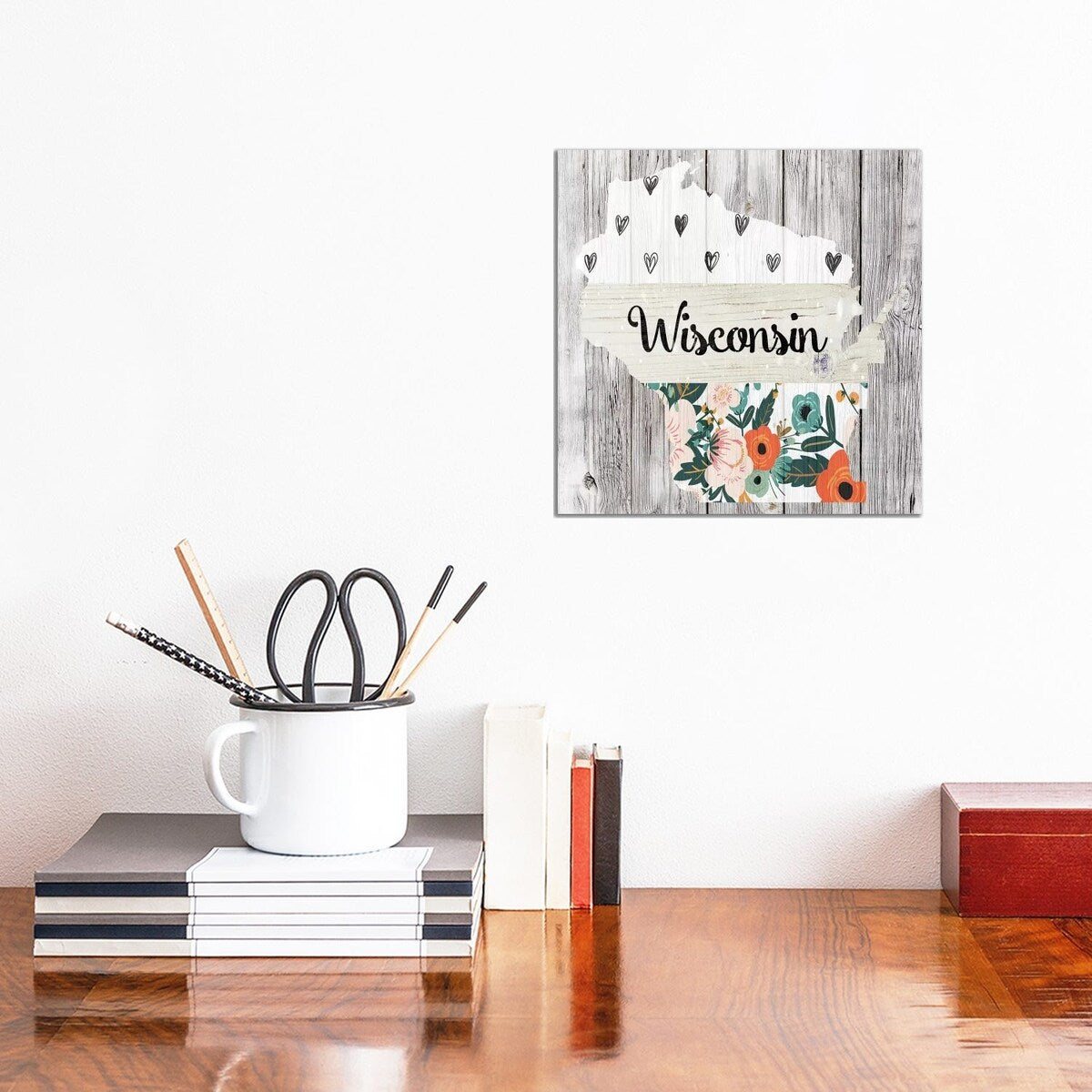 iCanvas "Wisconsin" by Front Porch Pickins Canvas Print
