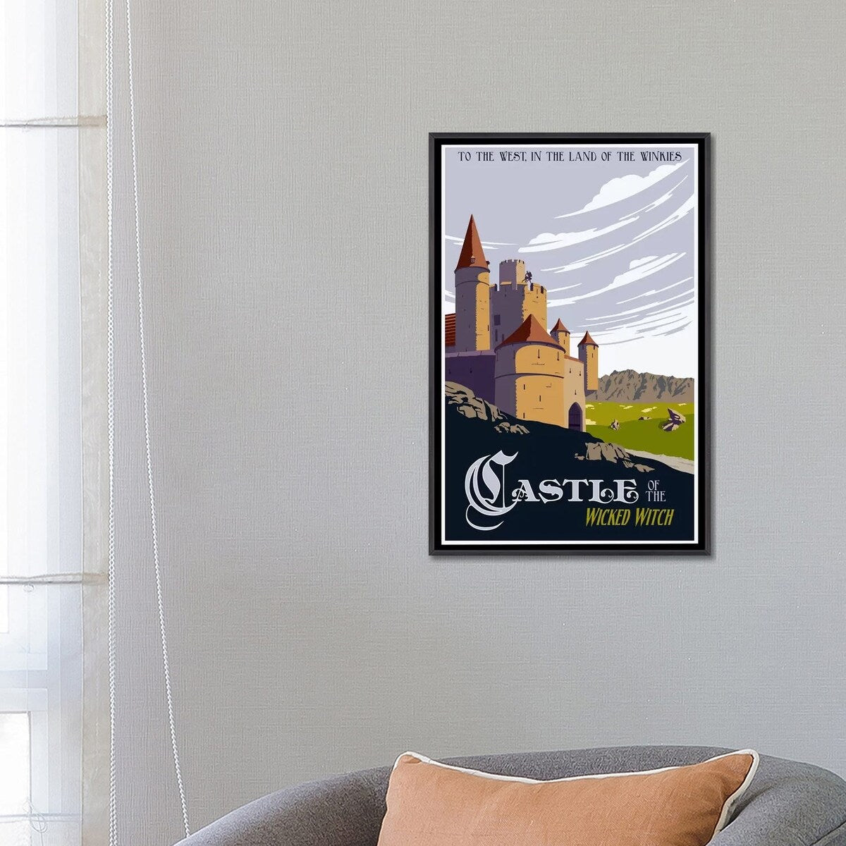 iCanvas "Witche's Castle Travel" by Steve Thomas Framed