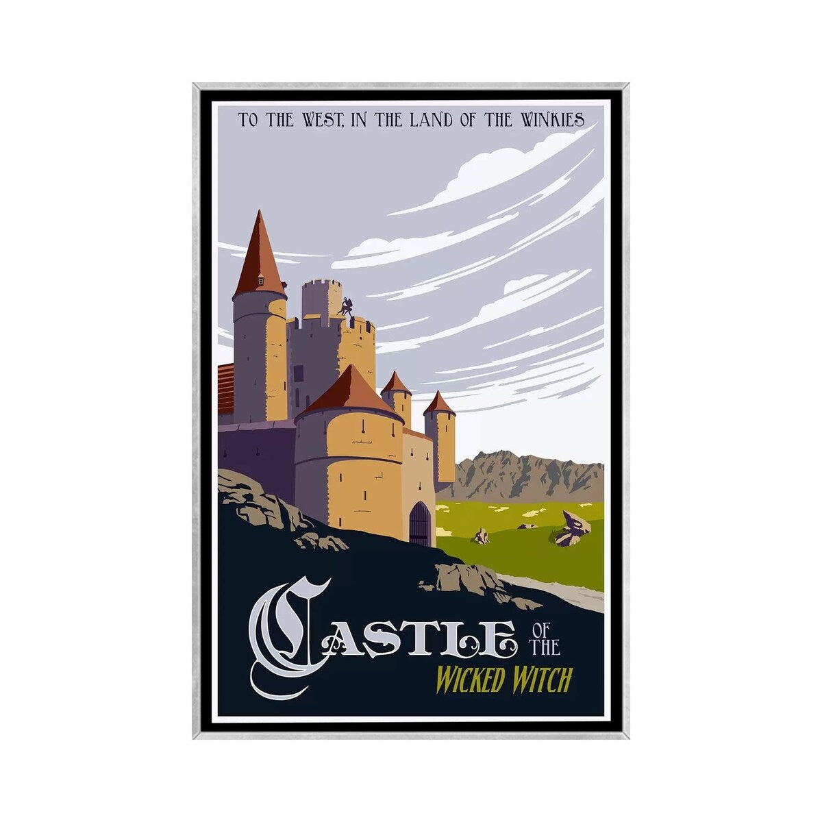 iCanvas "Witche's Castle Travel" by Steve Thomas Framed