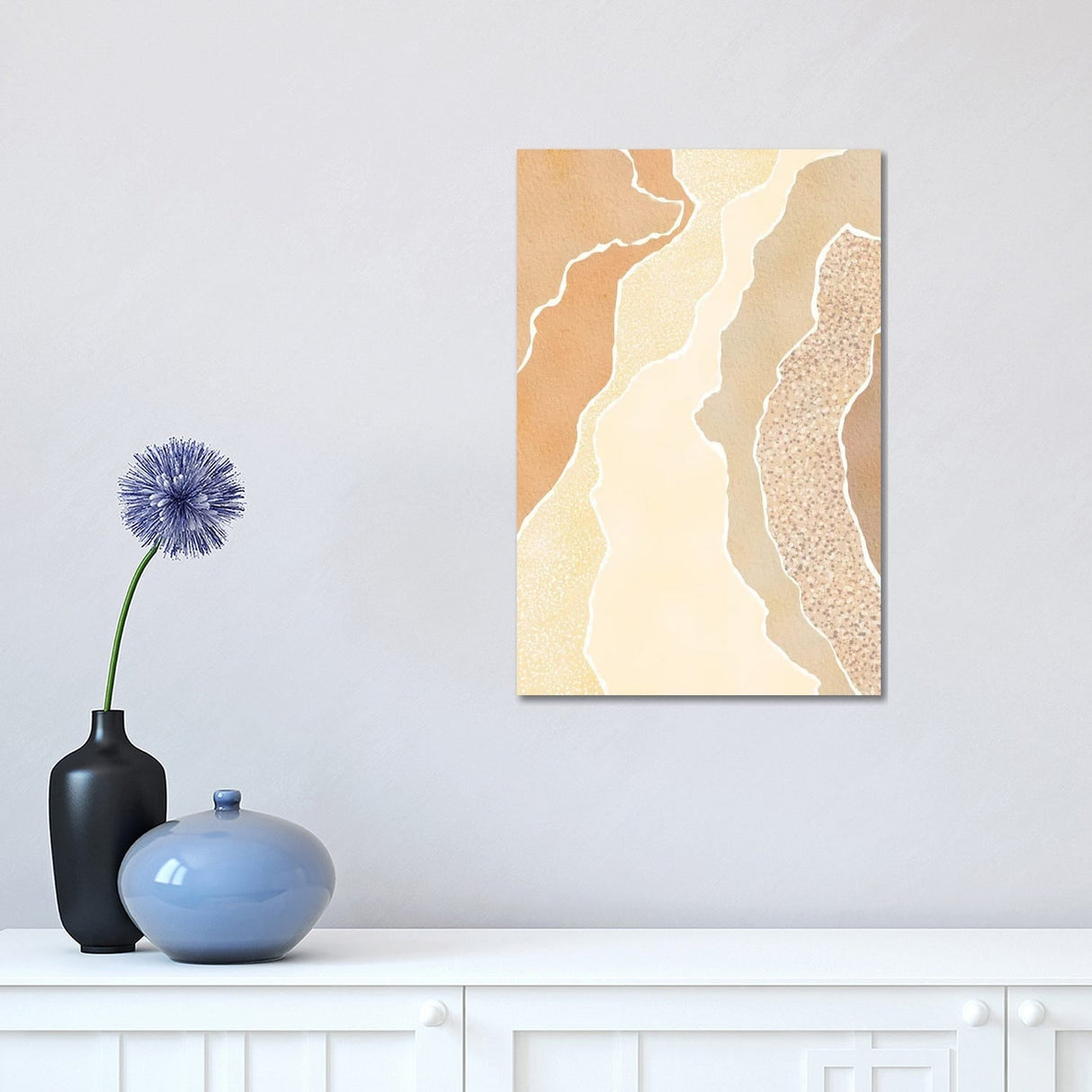 iCanvas "Yellow Camouflage" by Nikki Canvas Print