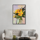 iCanvas "Yellow Mood" by Lelya Chara Framed