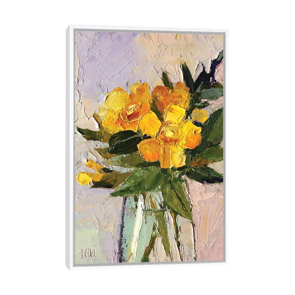 iCanvas "Yellow Mood" by Lelya Chara Framed