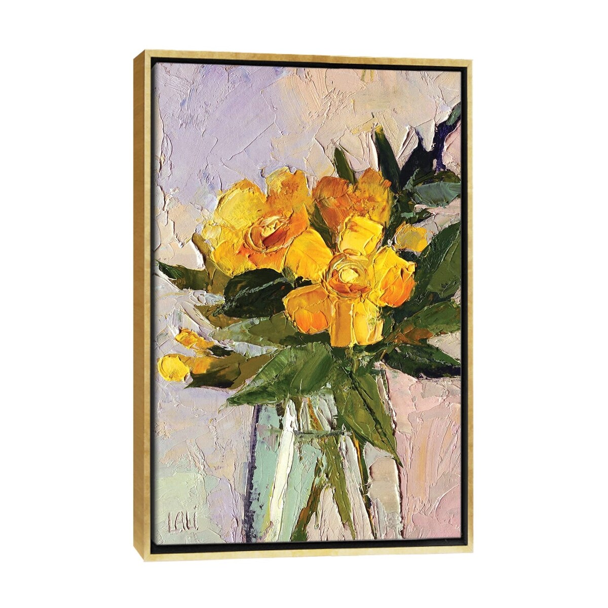 iCanvas "Yellow Mood" by Lelya Chara Framed