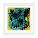 iCanvas "Yellow Soul Abstract Blue Sprayed Paint" by Emmanuel Signorino