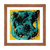 iCanvas "Yellow Soul Abstract Blue Sprayed Paint" by Emmanuel Signorino