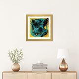 iCanvas "Yellow Soul Abstract Blue Sprayed Paint" by Emmanuel Signorino