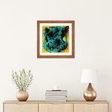 iCanvas "Yellow Soul Abstract Blue Sprayed Paint" by Emmanuel Signorino