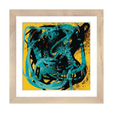 iCanvas "Yellow Soul Abstract Blue Sprayed Paint" by Emmanuel Signorino