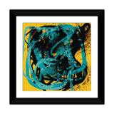 iCanvas "Yellow Soul Abstract Blue Sprayed Paint" by Emmanuel Signorino