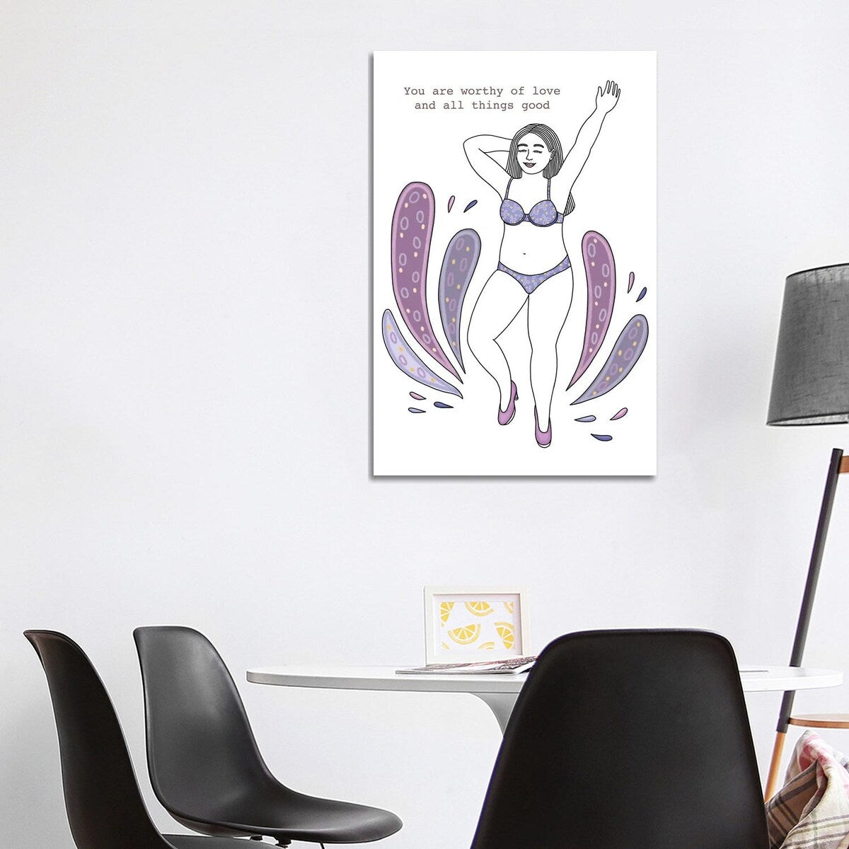 iCanvas "You Are Worthy" by Helma Speksnijder Canvas Print