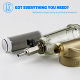 iSpring WSP Reusable Spin Down Sediment Water Filter 1" MNPT+3/4" FNPT