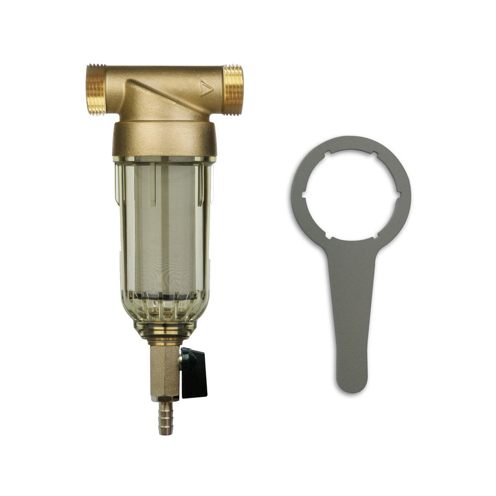 iSpring WSP Reusable Spin Down Sediment Water Filter 1" MNPT+3/4" FNPT