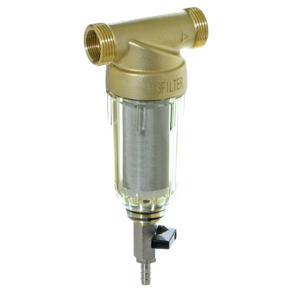 iSpring WSP Reusable Spin Down Sediment Water Filter 1" MNPT+3/4" FNPT