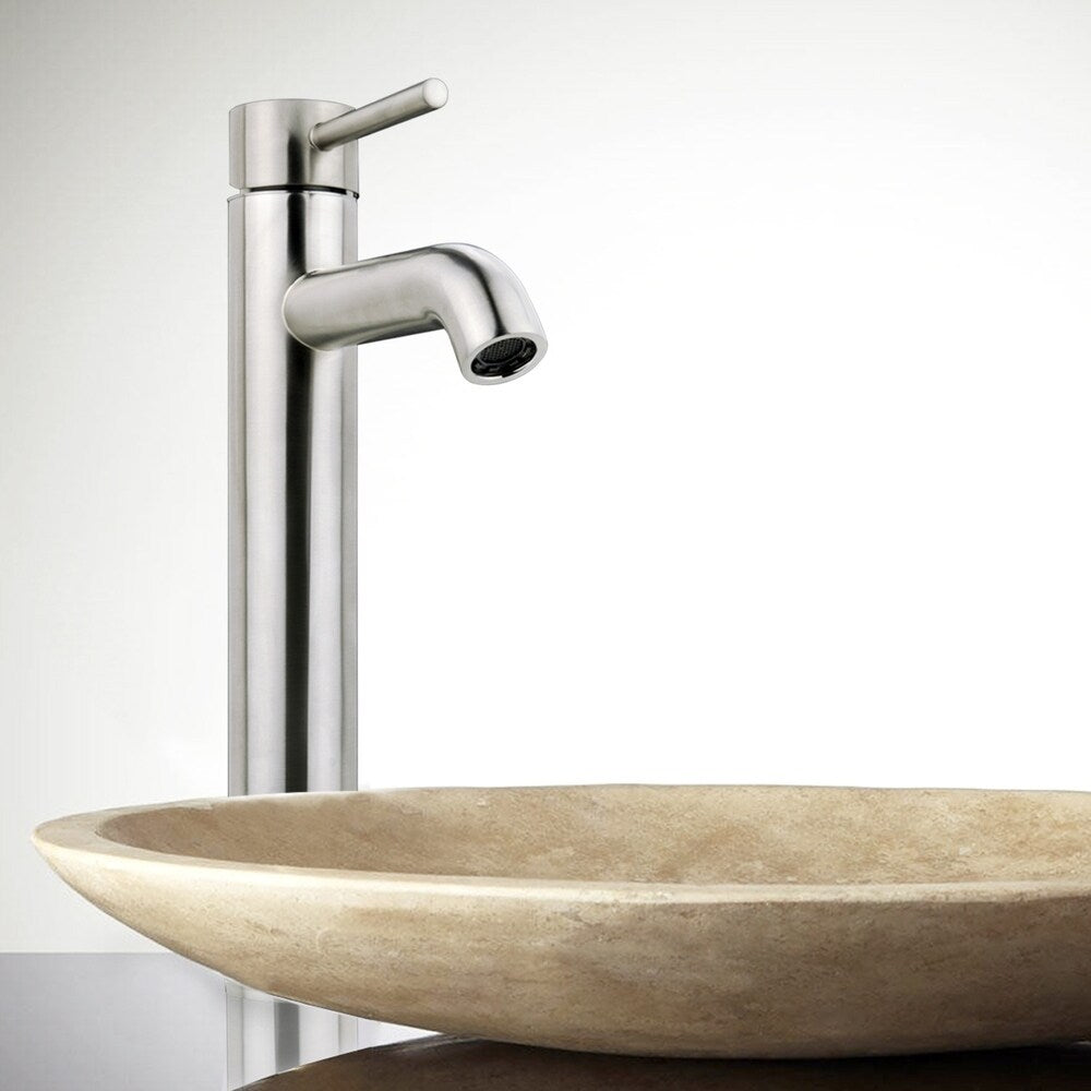 iSpring Bathroom Faucet Brushed Nickel Vessel Sink Single Handle/One Hole Lavatory Faucet