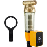 iSpring Reusable Spin-down Sediment Water Filter, Auto Flushing Module