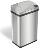 iTouchless 4 Gal Stainless Steel Sensor Bathroom Trash Can with Filter
