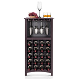 MCombo Freestanding Floor Bar Cabinet for Liquor, MDF BT06 - 18.9W x 12.6D x 37.4H Inch