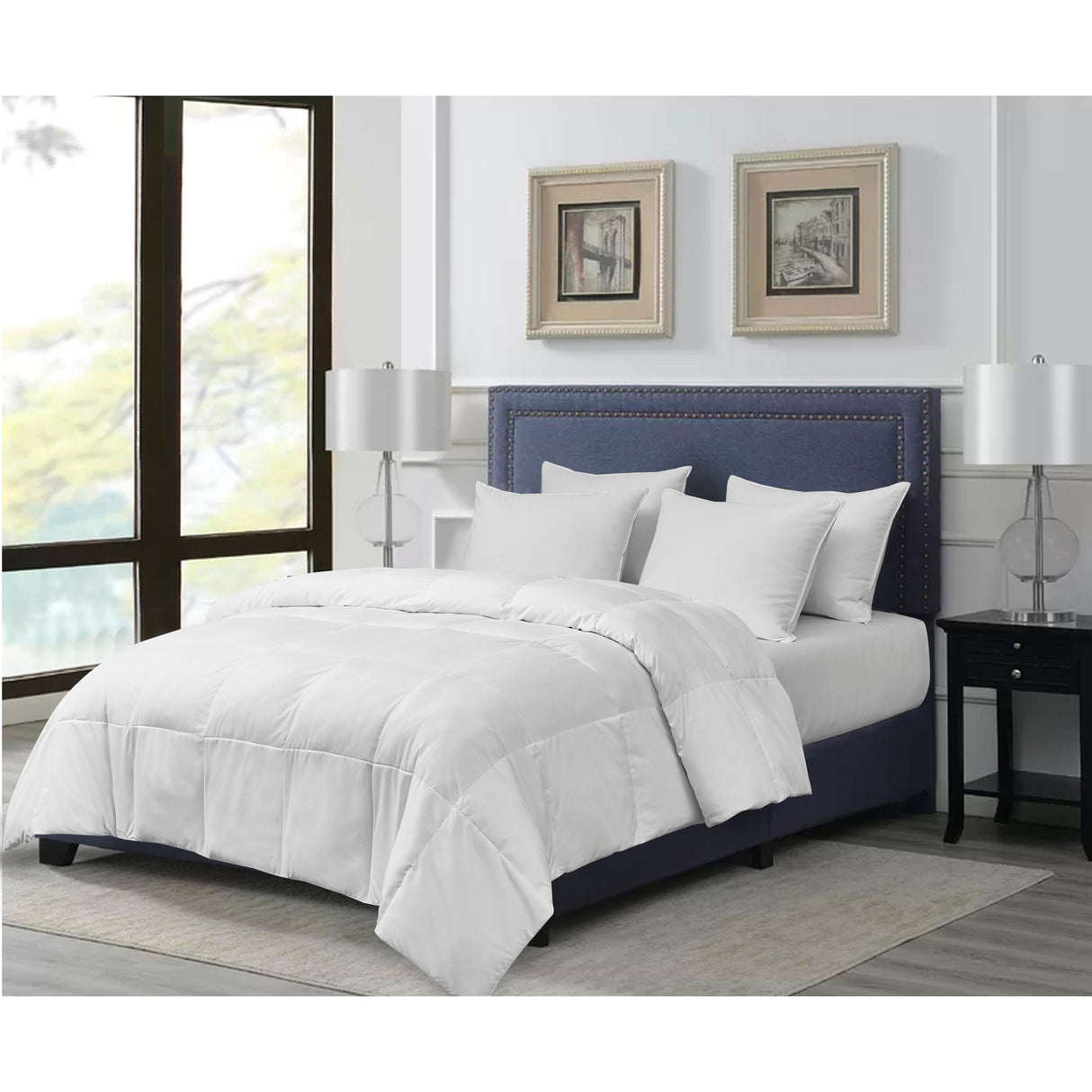 kathy ireland White Goose Feather And Goose Down Fiber Comforter