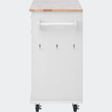 kitchen island cart with Spice Rack, Towel Rack