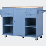 kitchen island cart with Spice Rack, Towel Rack
