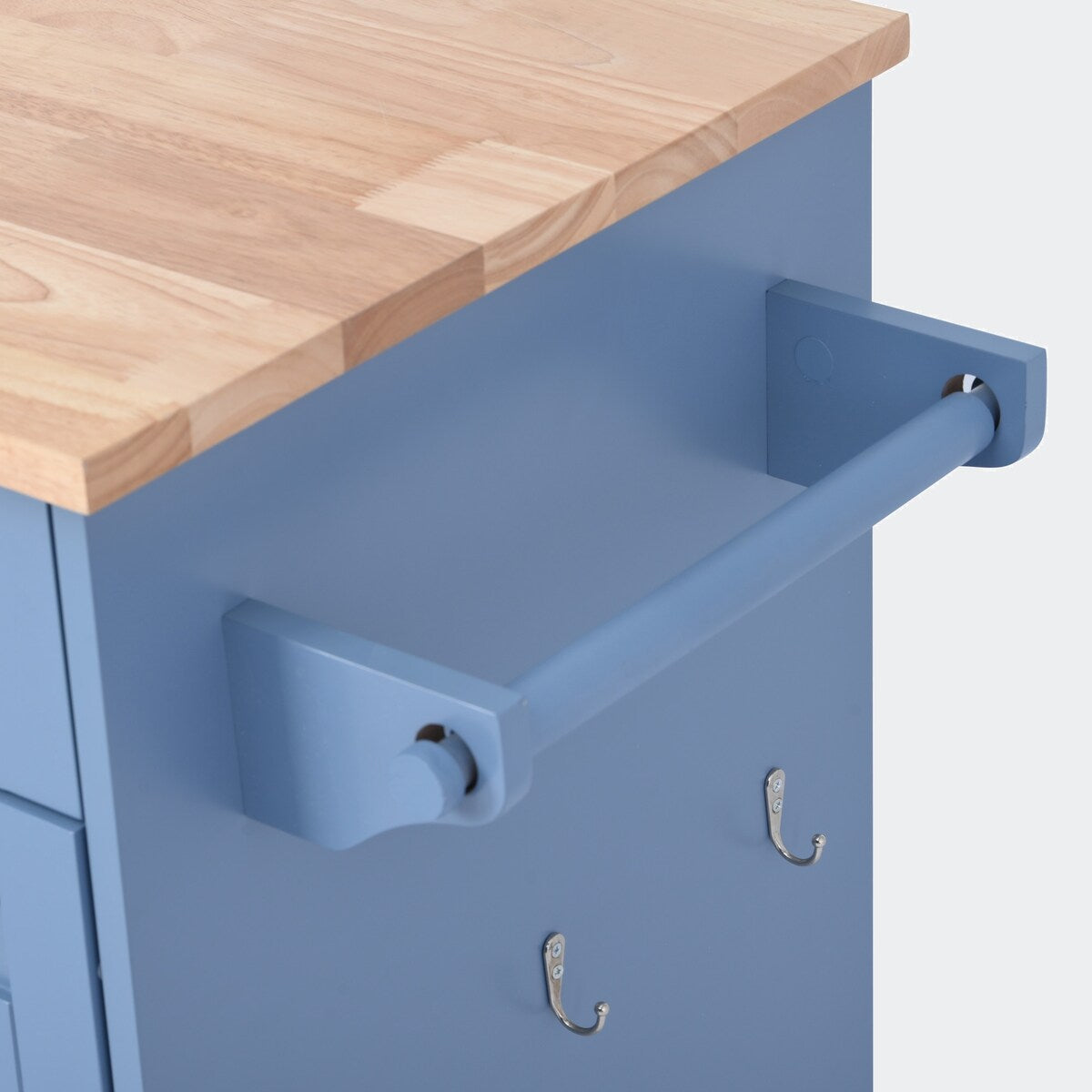kitchen island cart with Spice Rack, Towel Rack