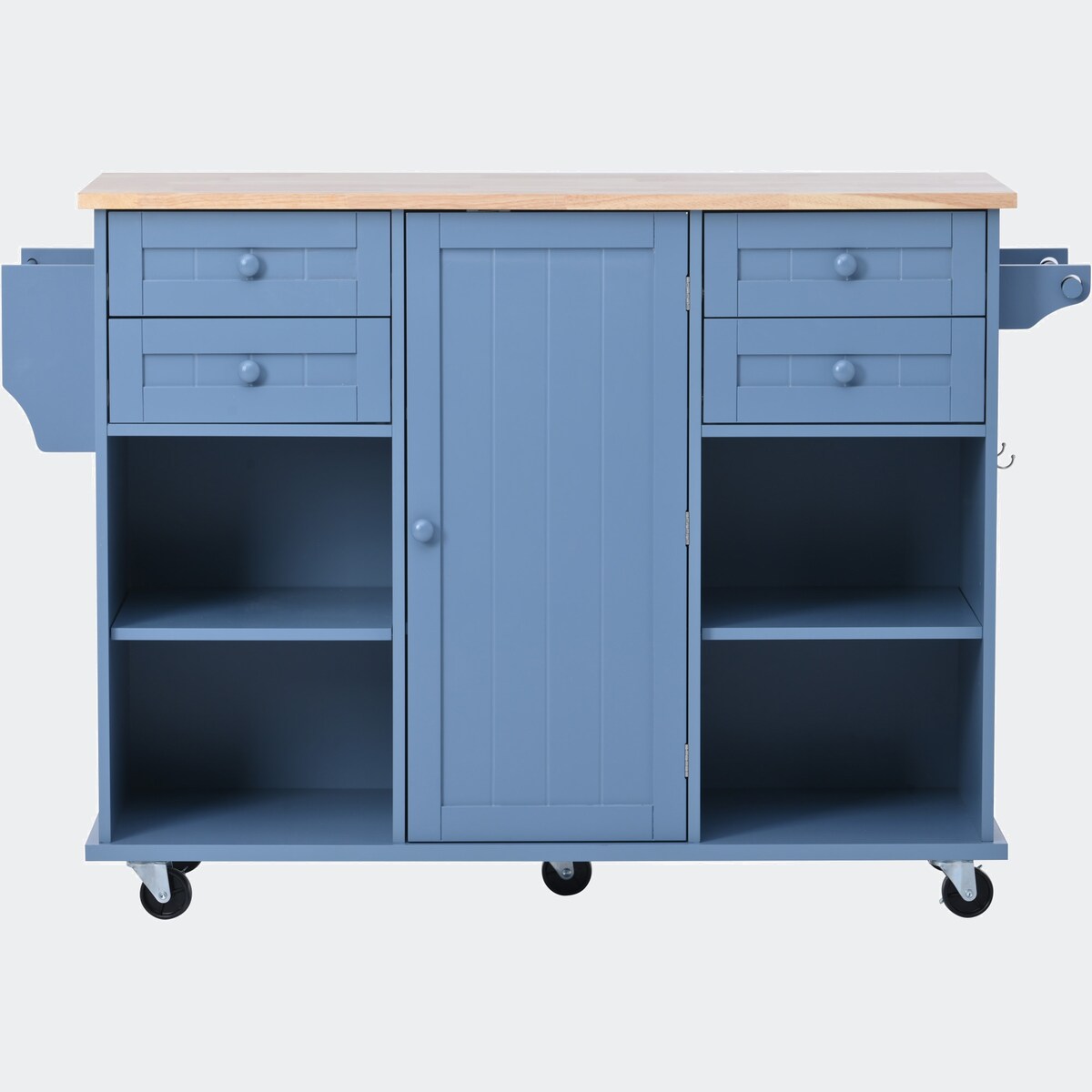 kitchen island cart with Spice Rack, Towel Rack