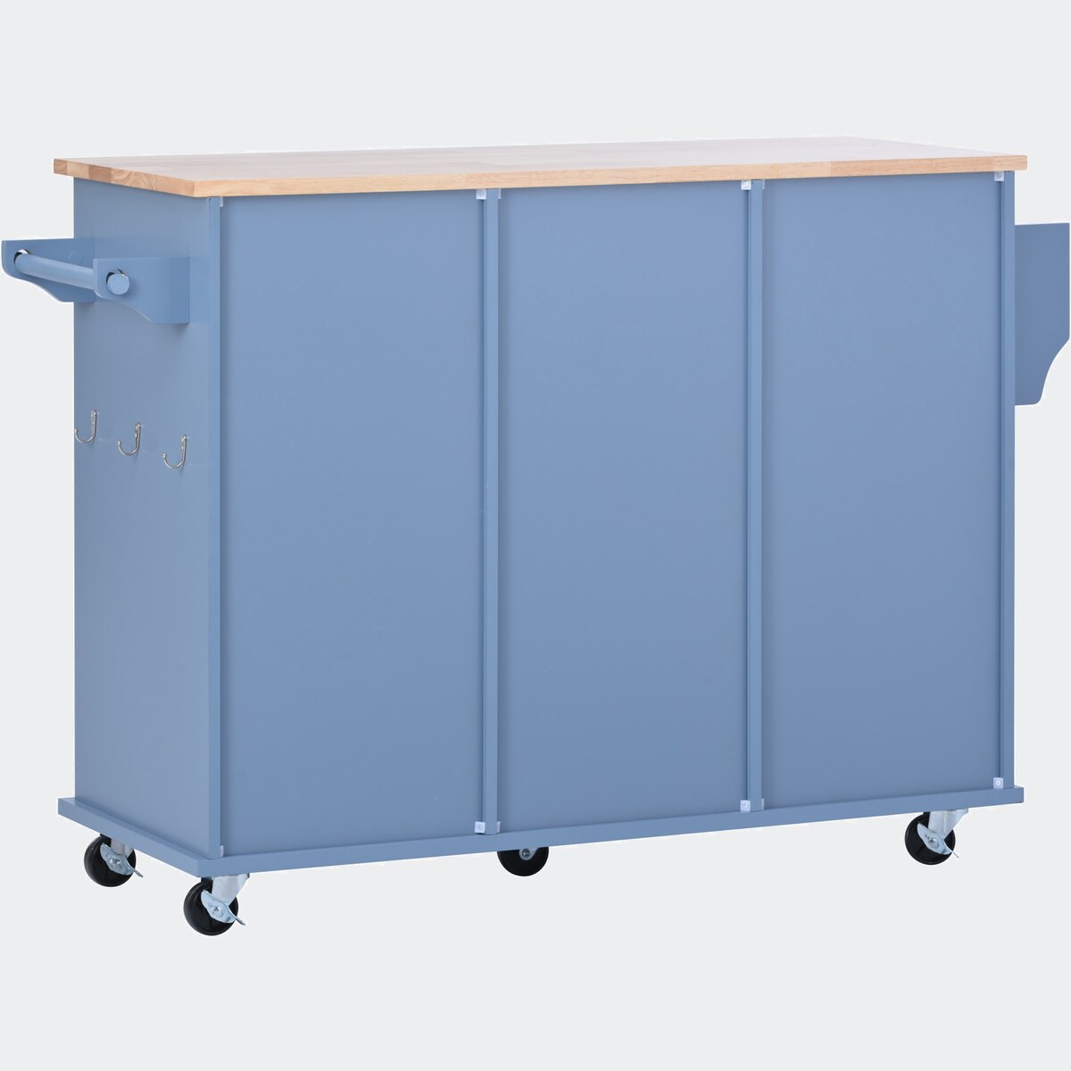 kitchen island cart with Spice Rack, Towel Rack