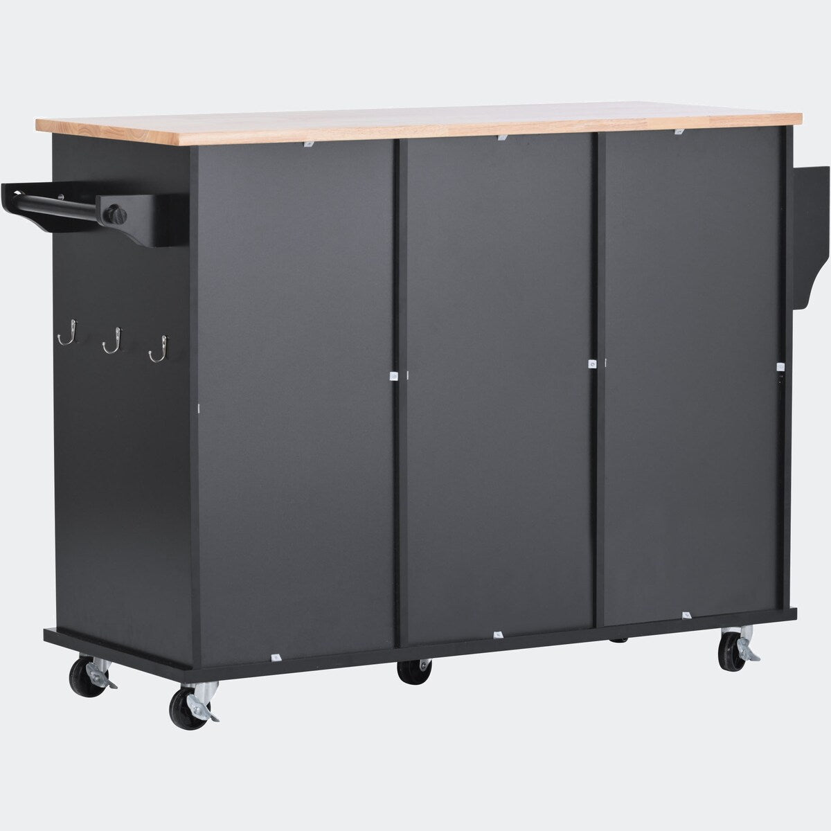 kitchen island cart with Spice Rack, Towel Rack