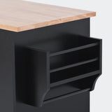 kitchen island cart with Spice Rack, Towel Rack