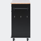 kitchen island cart with Spice Rack, Towel Rack