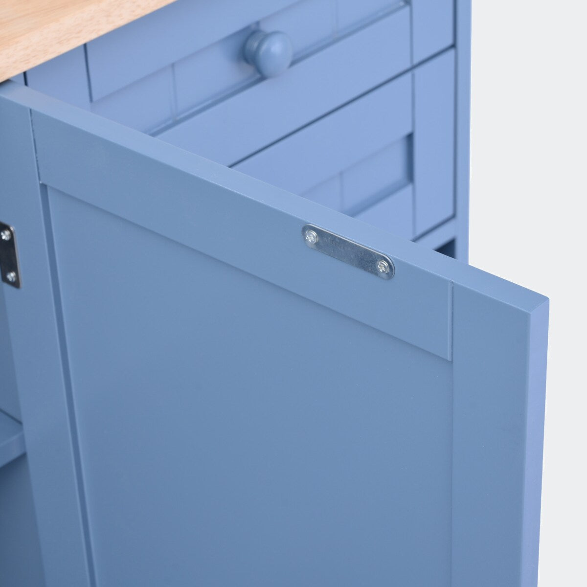 kitchen island cart with Spice Rack, Towel Rack