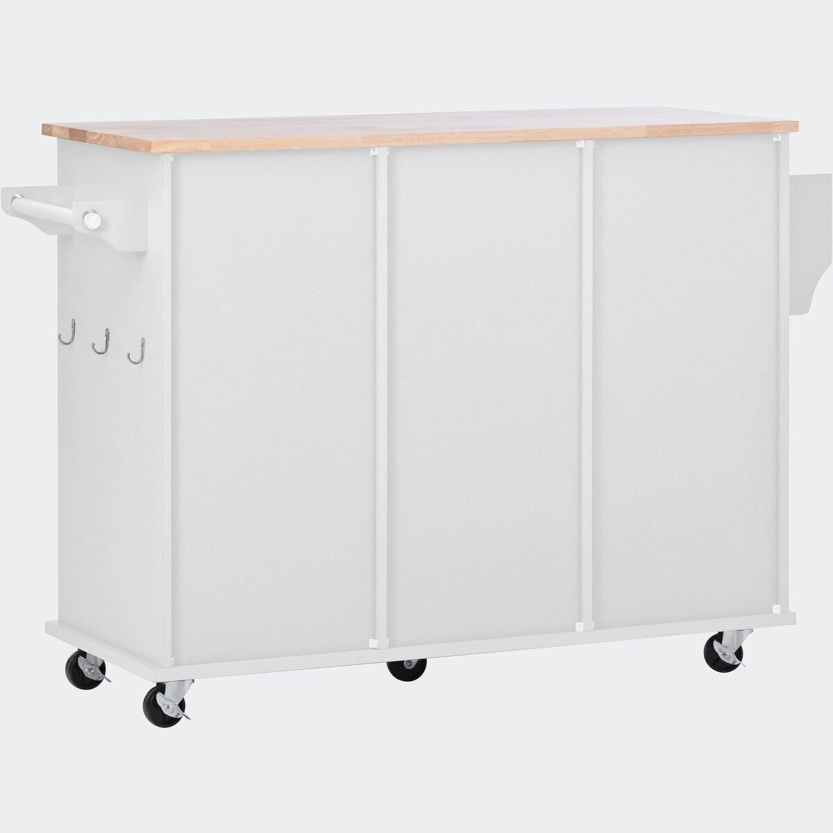 kitchen island cart with Spice Rack, Towel Rack