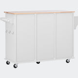 kitchen island cart with Spice Rack, Towel Rack