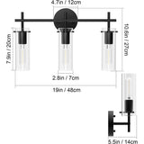 lack Bathroom Light Fixtures 3-Light