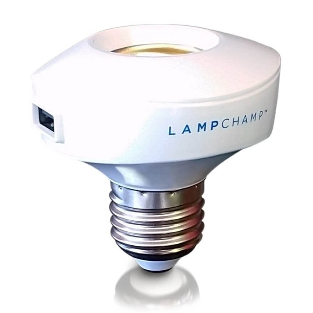 Lamp adapter with usb to charge electronics devices