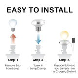Lamp adapter with usb to charge electronics devices