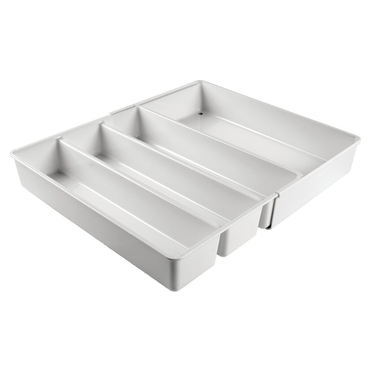 mDesign Expandable Kitchen Drawer Organizer Tray for Utensils - 16.1 X 12.8