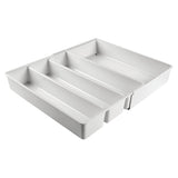 mDesign Expandable Kitchen Drawer Organizer Tray for Utensils - 16.1 X 12.8