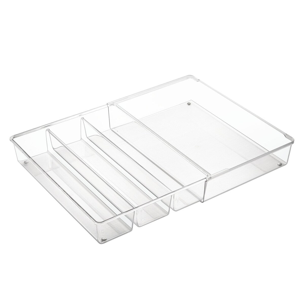 mDesign Expandable Kitchen Drawer Organizer Tray for Utensils - 16.1 X 12.8