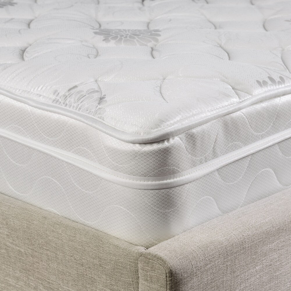 Lone Contemporary White 9-inch Cal King Euro Top Mattress by Furniture of America