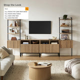 mopio Norwin 5-Tier Ladder Shelf, 3-Tier Ladder Shelf Cabinet & Ladder Desk Cabinet
